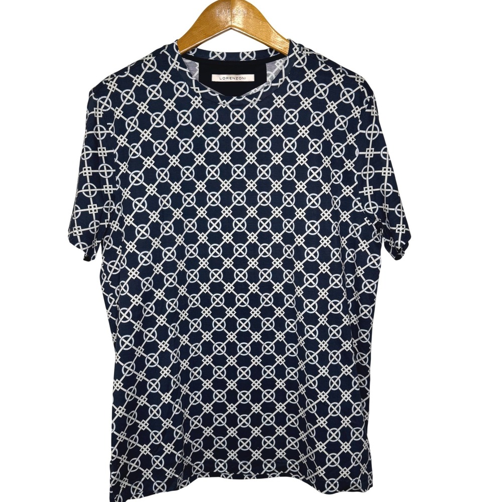 Lorenzoni Geometric T Shirt Men's Large‎